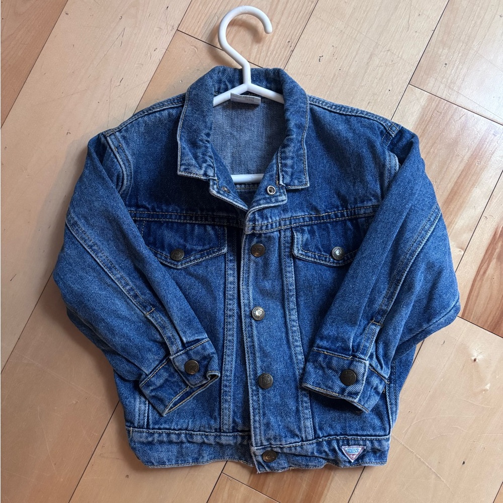 Vintage Baby Guess Jean Jacket Made in the USA Size 3 Toddler 100% Cotton